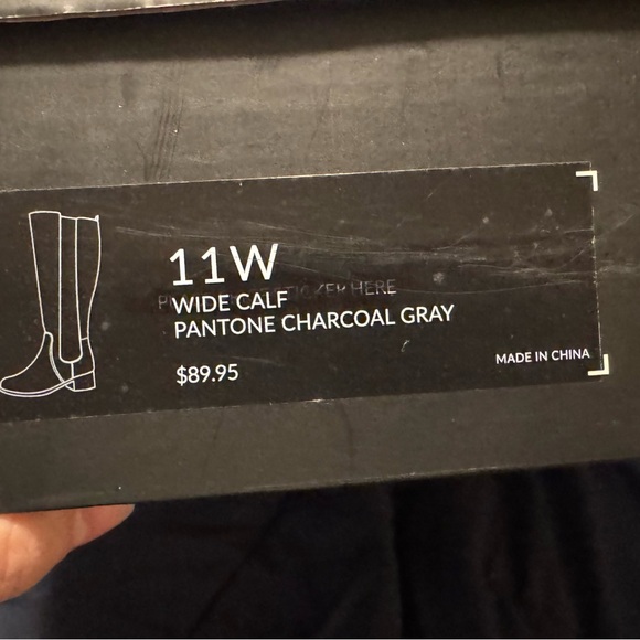 Lane Bryant Gray Knee High Wide Width Boots - Picture 4 of 6
